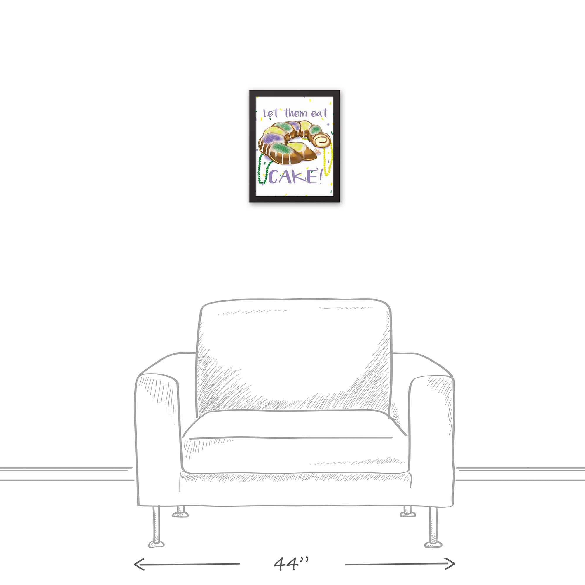 Let Them Eat Cake Floating Framed Canvas
